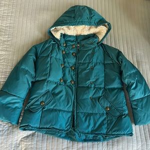 A gorgeous teal green jacket